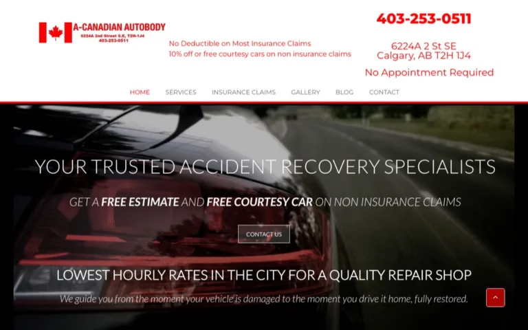 A-Canadian Autobody, auto body in Calgary