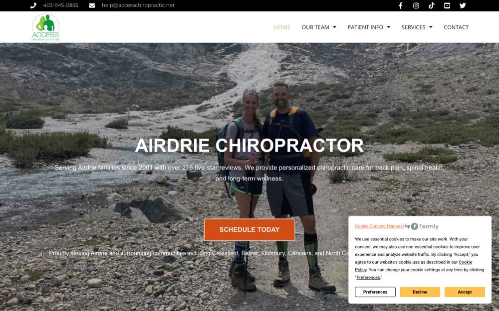 Access Chiropractic, chiropractors in Calgary & Airdrie