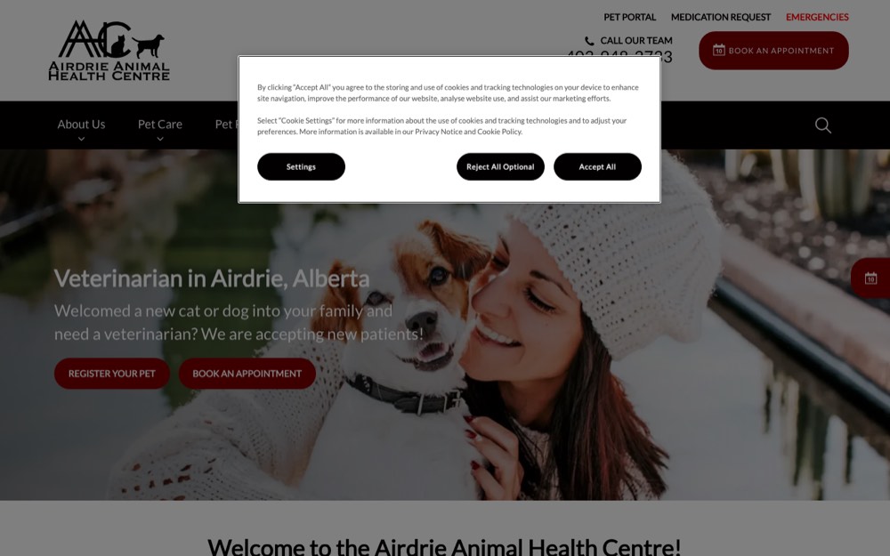 Airdrie Animal Health Centre, veterinarians in Airdrie