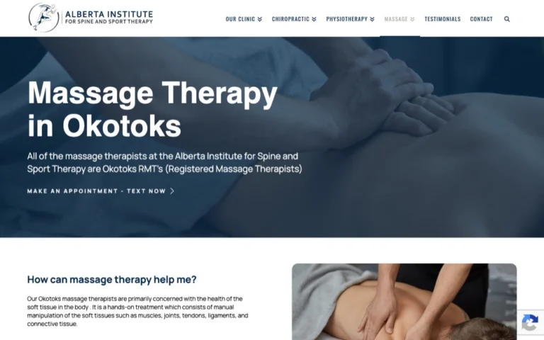 Alberta Institute for Spine & Sport Massage, massage therapy in Okotoks