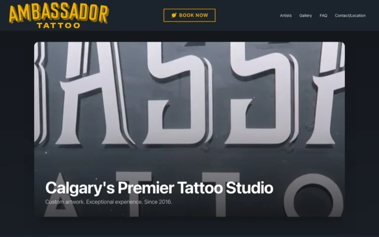 Ambassador Tattoo, tattoo shops in Calgary