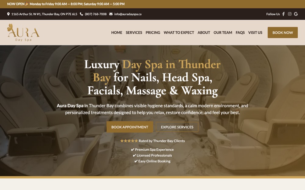Aura Day Spa, spas in Airdrie