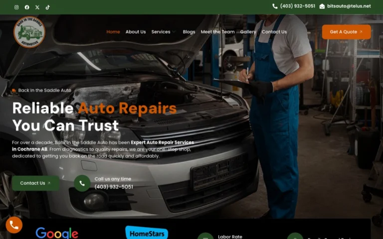 Back In the Saddle Auto, auto repair in Cochrane