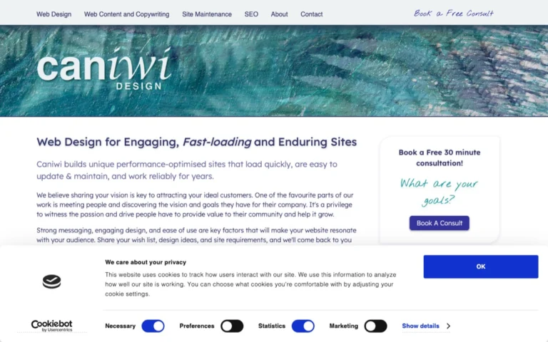 Caniwi Design, website design in Okotoks
