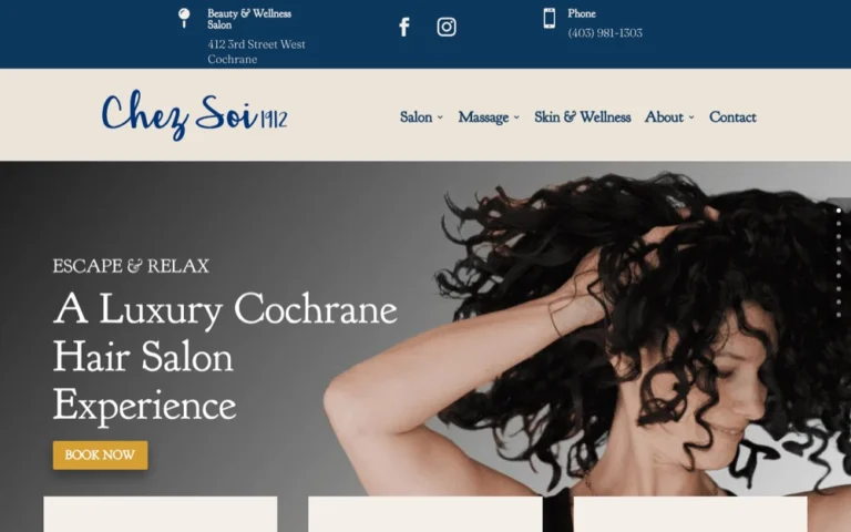 Chez Soi 1912, hair salons in Calgary, Airdrie & Cochrane