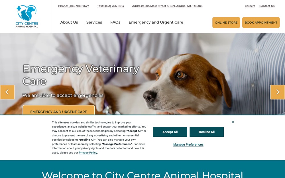 City Centre Animal Hospital, ranked top 5 veterinarians in Airdrie
