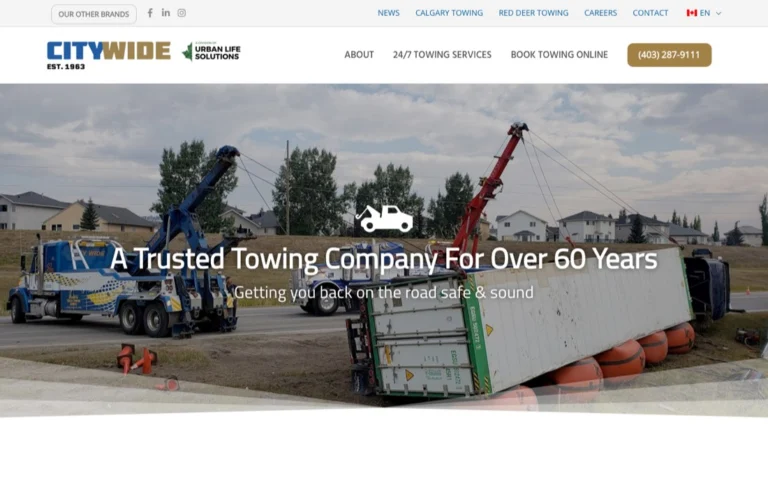City Wide Towing & Recovery Service Ltd, towing in Airdrie