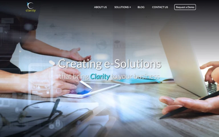 Clarity Co Inc, website design in Calgary