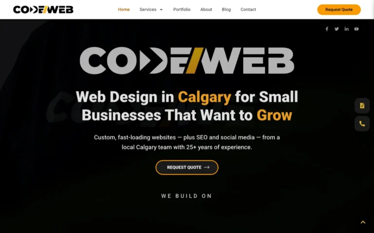 Code Web, website design in Airdrie