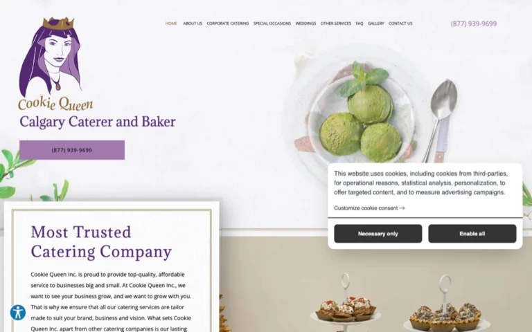 Cookie Queen Inc, catering in Calgary