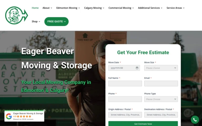 Eager Beaver Moving, movers in Calgary, Airdrie, Okotoks, Cochrane & Chestermere