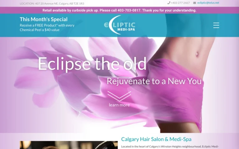 Ecliptic Hair & Spa, lash & brow in Calgary