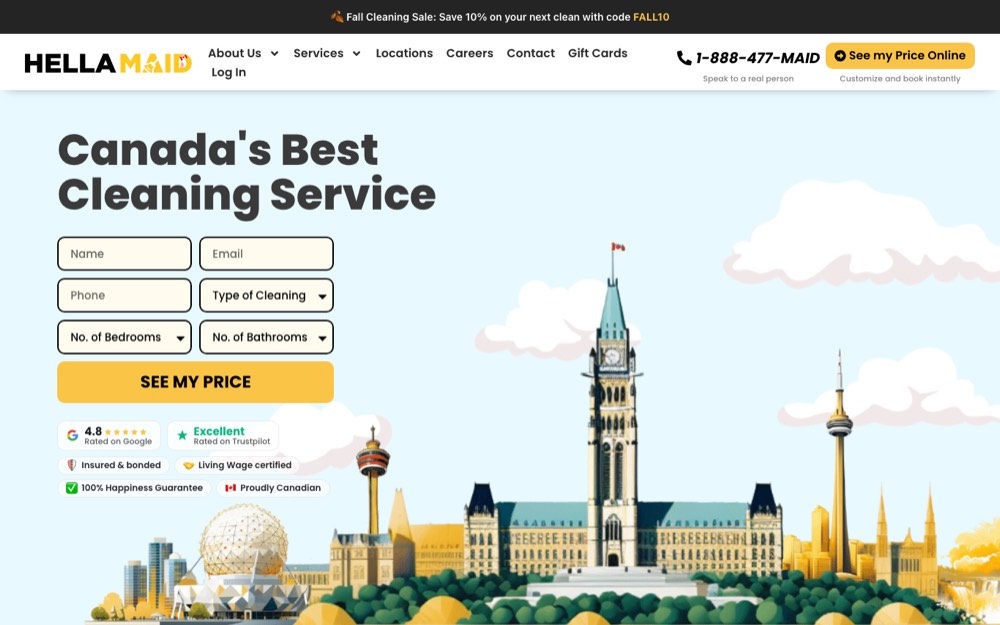 Hellamaid, house cleaning in Calgary & Okotoks