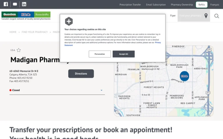I.D.A. Madigan Pharmacy, pharmacies in Calgary