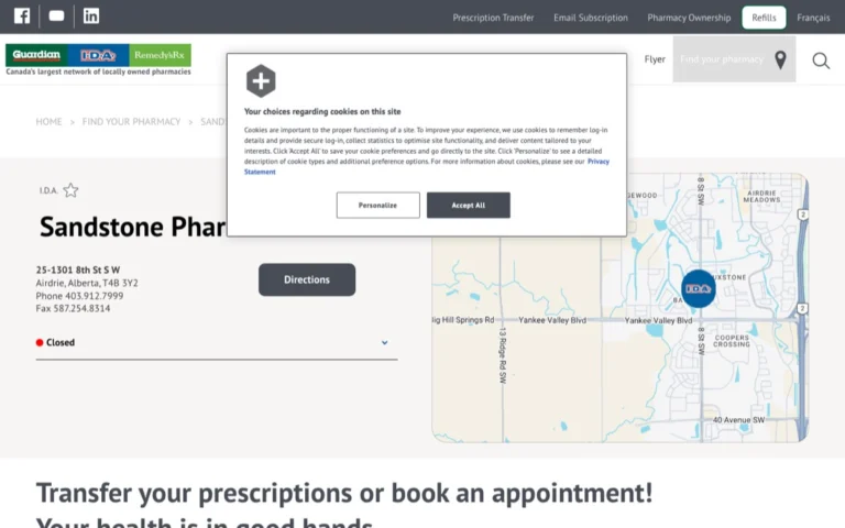 I.D.A. Sandstone Pharmacies Airdrie, pharmacies in Airdrie