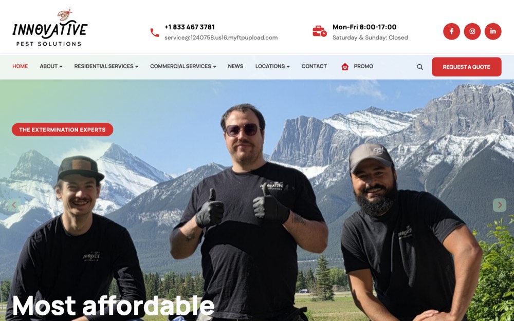 Innovative Pest Solutions, pest control in Calgary, Airdrie, Okotoks & Chestermere