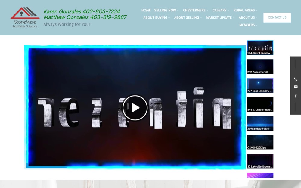 Karen & Matthew Gonzales, real estate agents in Calgary, Airdrie, Okotoks, Cochrane & Chestermere