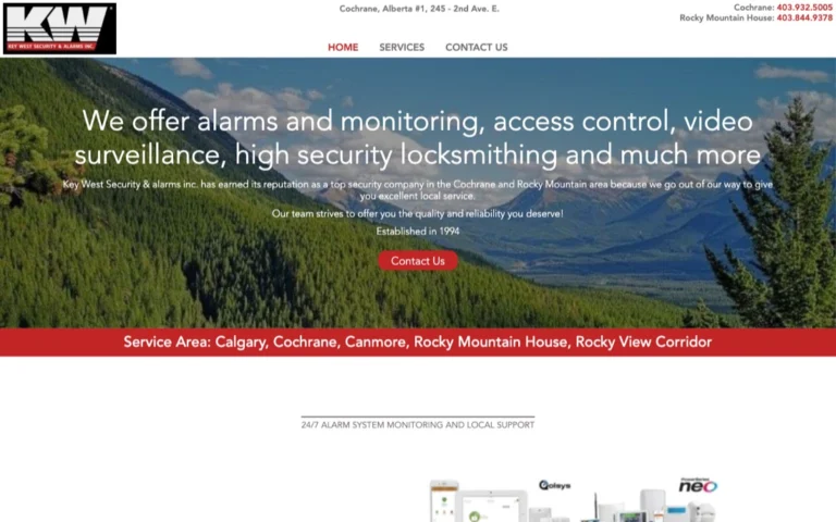 Key West Security & Alarms Inc, locksmiths in Cochrane