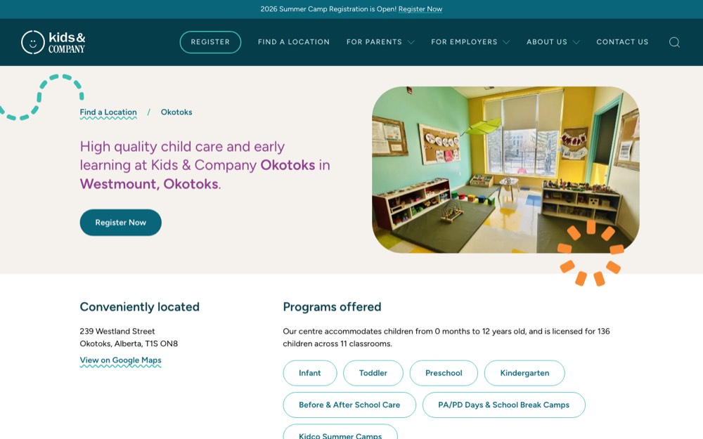 Kids & Company Okotoks, daycares in Calgary & Okotoks