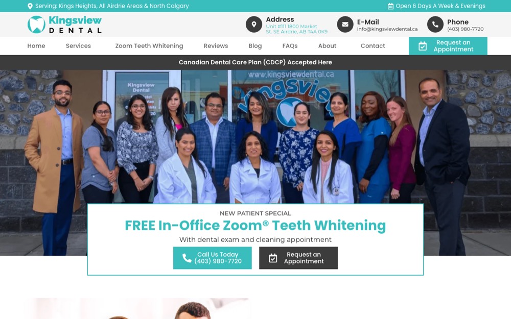 Kingsview Dental Clinic, ranked top 5 dentists in Airdrie (Market St)