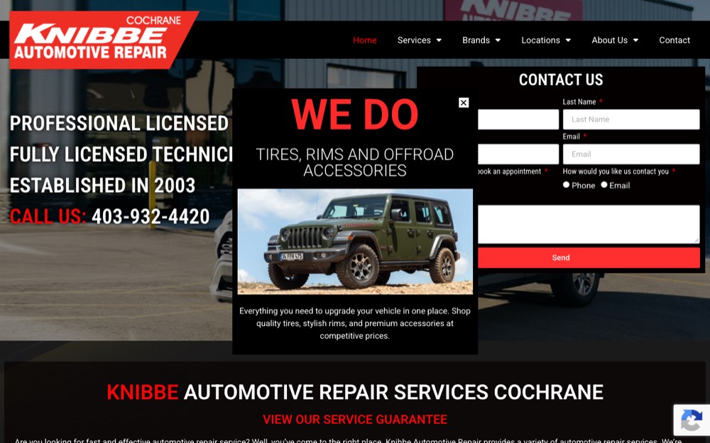 Knibbe Automotive Cochrane, auto repair in Calgary, Airdrie & Cochrane
