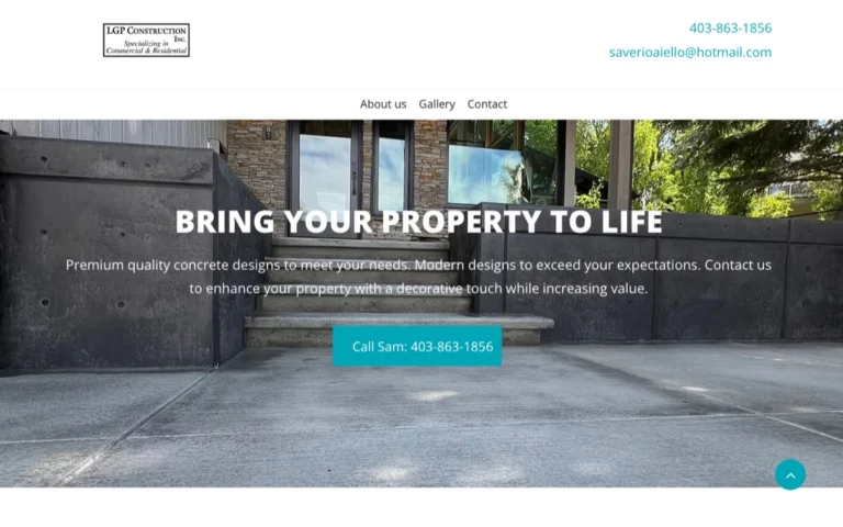 LGP Construction Inc, concrete in Calgary