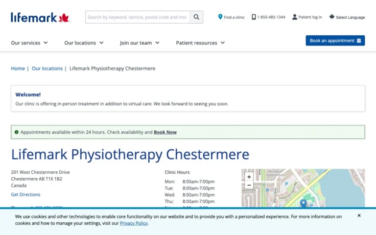 Lifemark Chestermere, physiotherapy in Calgary, Airdrie & Chestermere