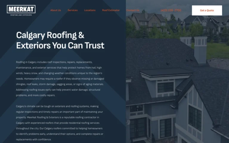 Meerkat Roofing, roofing in Calgary, Airdrie, Okotoks, Cochrane & Chestermere
