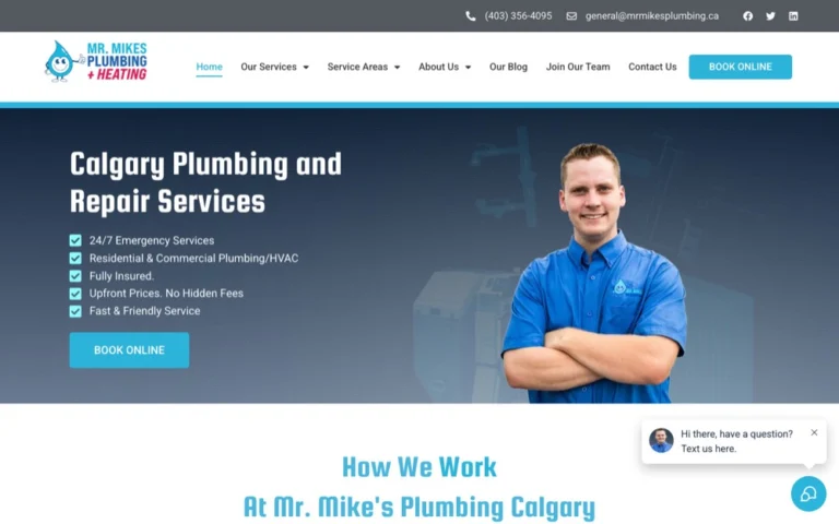 Mr. Mike's Plumbing, ranked top 5 plumbers in Calgary & Airdrie