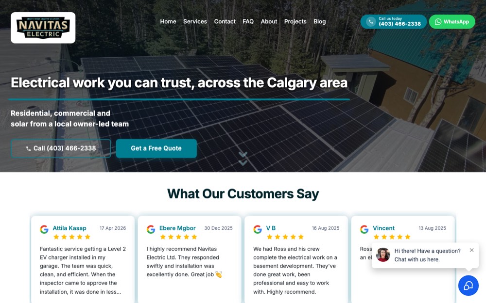 Navitas Electric, electricians in Calgary, Airdrie, Okotoks & Cochrane