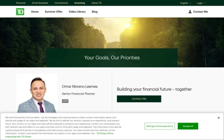 Omar Moreno Lesmes - TD Financial Planner, financial planners in Calgary