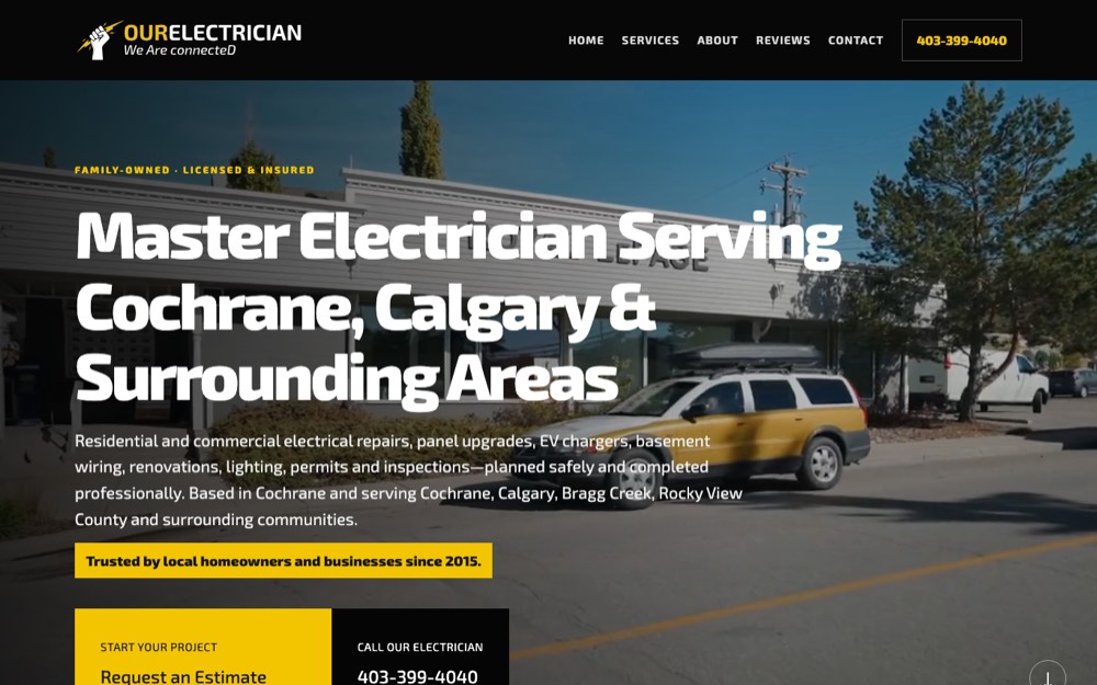 Our Electrician Inc., electricians in Calgary, Airdrie & Cochrane