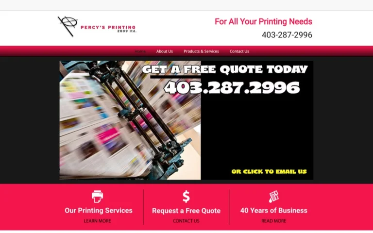 Percys Printing, print shops in Calgary