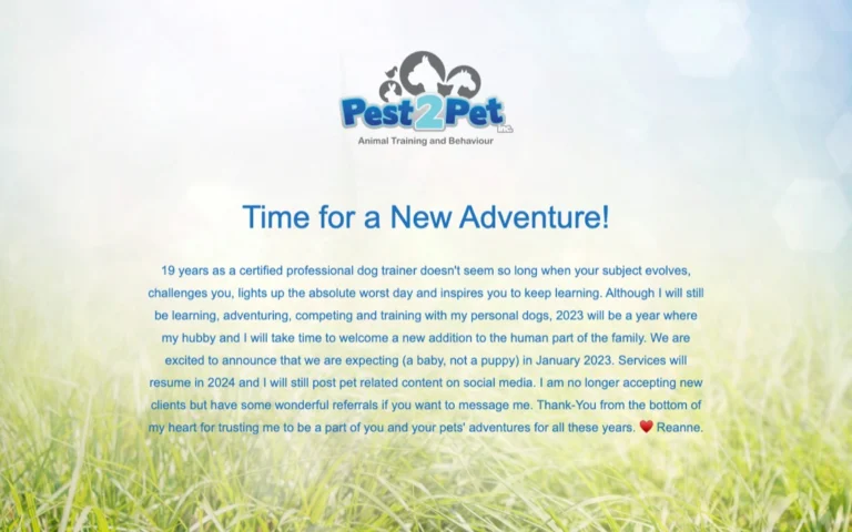 Pest To Pet Training, dog trainers in Calgary