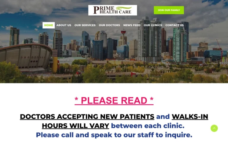 Prime Health Care Medical Centre, medical clinics in Calgary