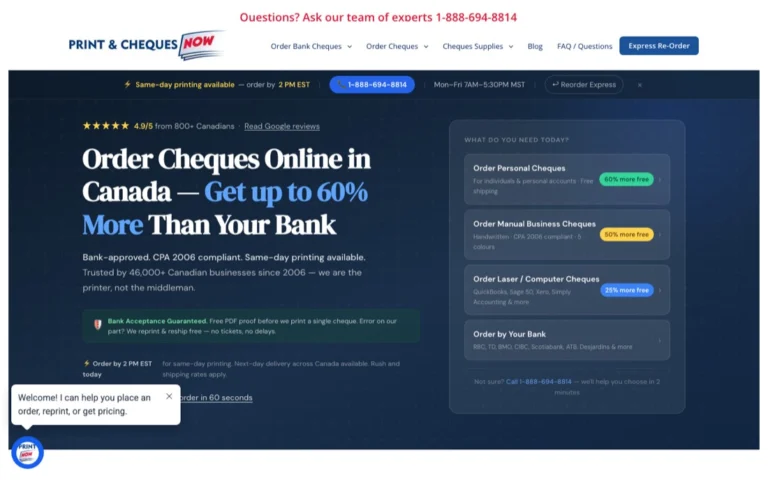 Print & Cheques Now Inc, print shops in Calgary