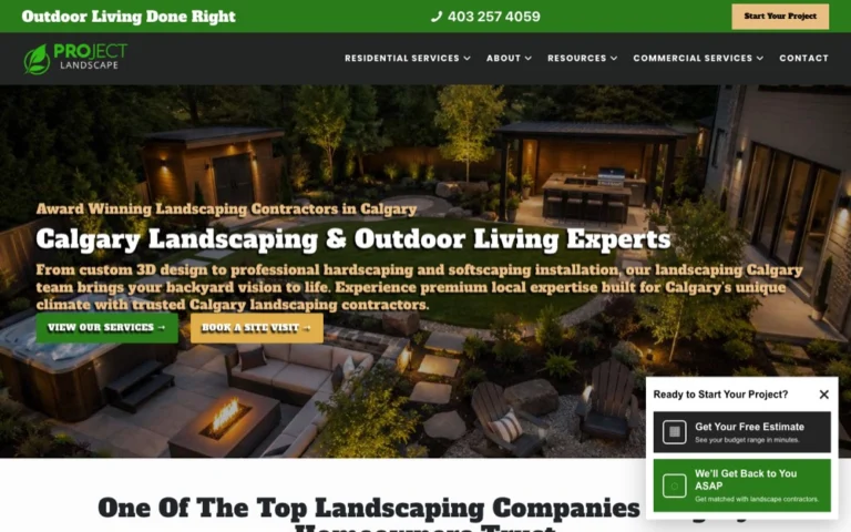 Project Landscape, ranked top 5 landscaping in Calgary