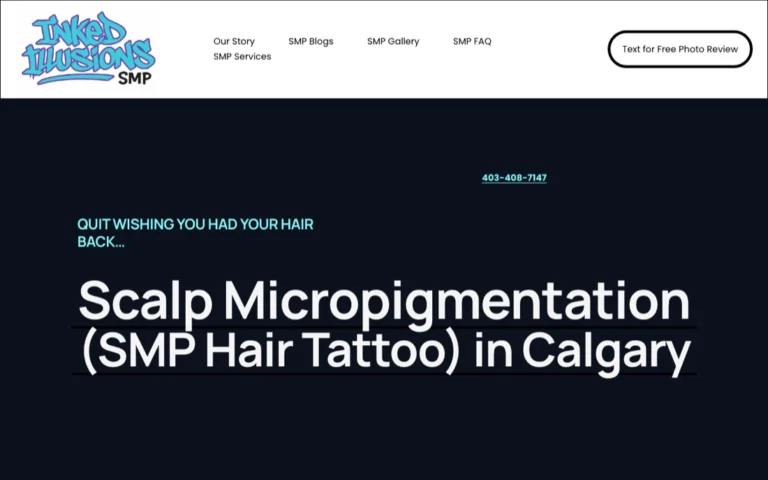 SMP Hair Tattoo by: iNKED iLLUSiONS., tattoo shops in Calgary