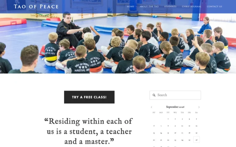 Tao of Peace, martial arts in Calgary