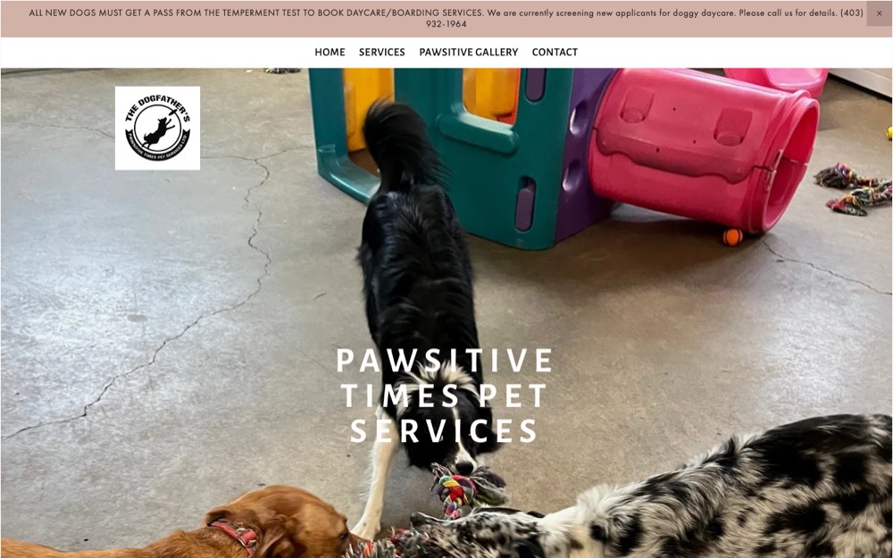 The DogFather's Pawsitive Pet Services, dog daycare & boarding in Cochrane