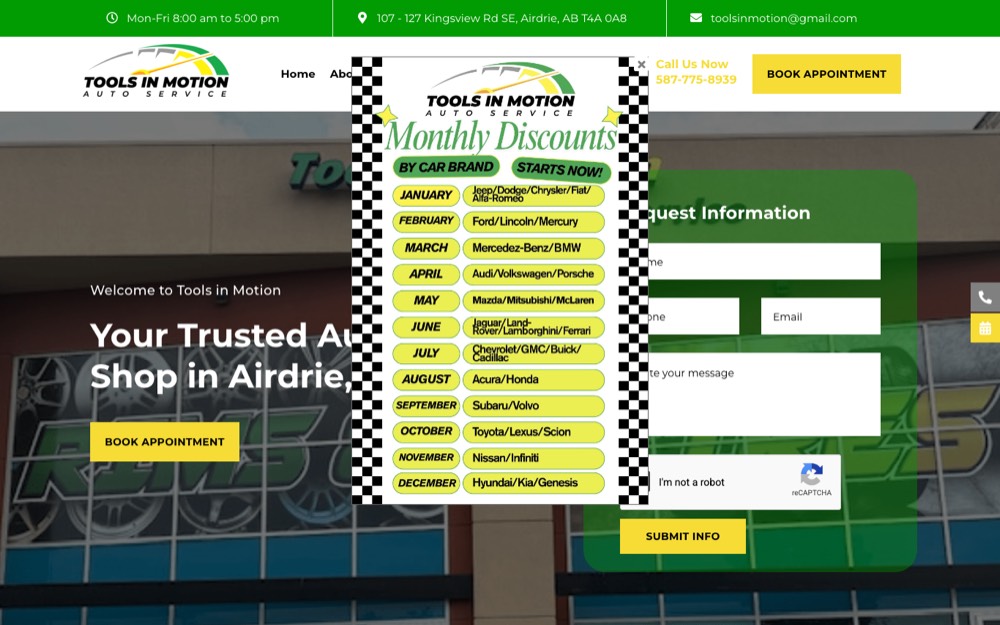 Tools In Motion Auto Service, ranked top 5 auto repair in Airdrie