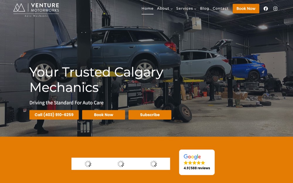 Venture Motorworks, ranked top 5 auto repair in Calgary