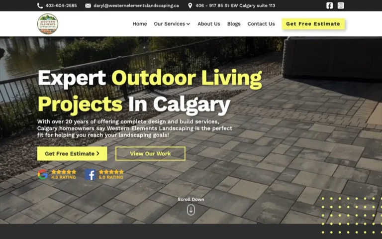 Western Elements Landscaping, landscaping in Calgary, Airdrie, Okotoks, Cochrane & Chestermere